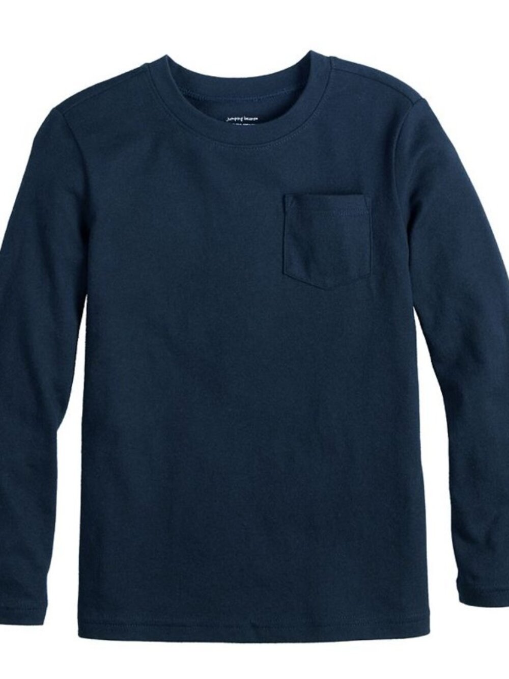 Little Boy's Jumping Beans Long Sleeve Pocket Tee - Navy - 5 - NWT